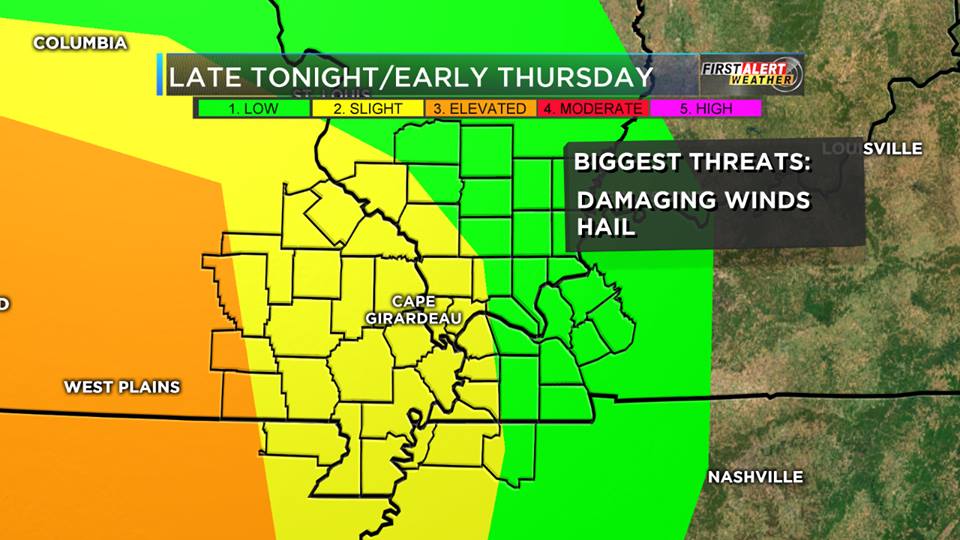 Two rounds of severe weather in the next 36 hours Benton, West