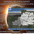 Heat indicies approaching triple digits this weekend…mostly sunny for eclipse