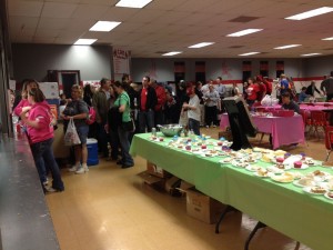 Lines stretched through the cafeteria and out the door at the Allyson Russell Memorial Dinner in West Frankfort.