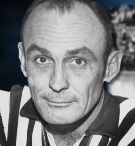 Ernie Reynolds during his long career as a high school basketball official.