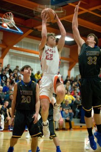 Bradley Young in the Championship Game of The Christopher Turkey Tournament last year( Southern Illinoisan file Photo