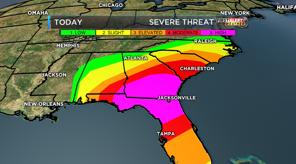 channel 12 graphic severe weather SE us