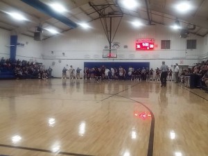 A good crowd was a Doc Harvey Gym as the two long time rivals Thompsonville and Crab Orchard hook up between the two GEC schools.