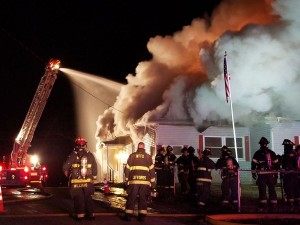 west frankfort elm 1216 firefighters scene night street last fire gazette