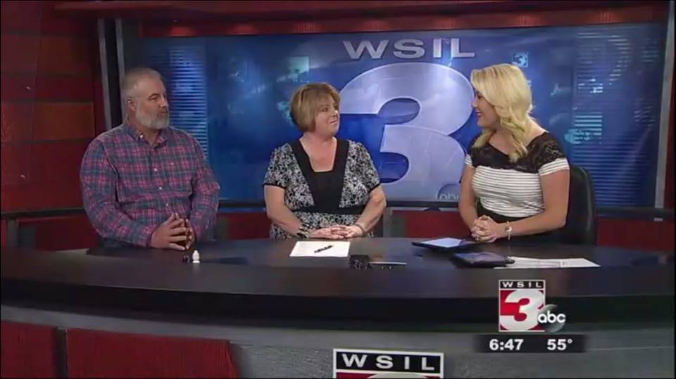 Kevin Smith (left) and Renee Anderson (center) discuss the drama with News 3 This Morning anchor Callie Carroll