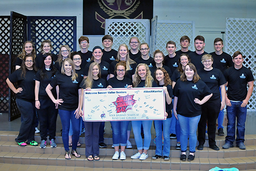 Pictured is, FRONT ROW, FROM LEFT, Ashley Laskowski, Sadie Payne, Mallory Newbury, Kendra Green-Shurtz, Cheyenne Smith, and Mady Senior; MIDDLE ROW, Lexi Nutt, Heidi Carroll, Abbi Hall, Taylor Frank, Hannah Garascia, Chelsea Krominga, Kennedy Cloe, Tanner Bailey, and Logan Petro; BACK ROW, Dakota Bowen, Alexa Joiner, Morgan Stagner, Josh Vaughan, Parker Robbins, Mariah Eader, Tara Brown, Dakota Miller, Charles Farmer, Kenny Eubanks, and Aaron Summers. (ReAnne Palmer / RLC Public Information)