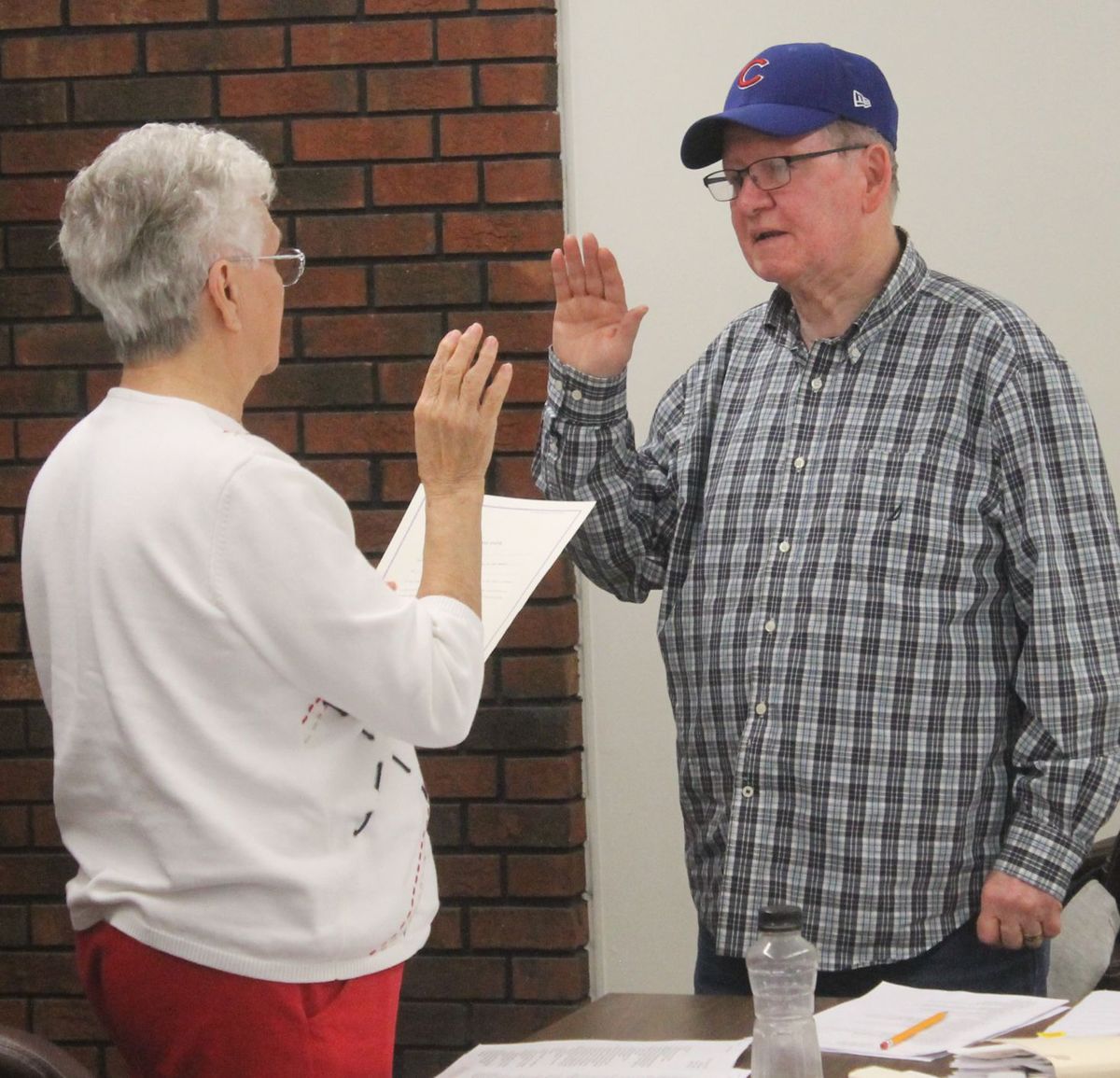 West City Village Board Sworn In at May Meeting - Benton, West Frankfort, Illinois ...1200 x 1155