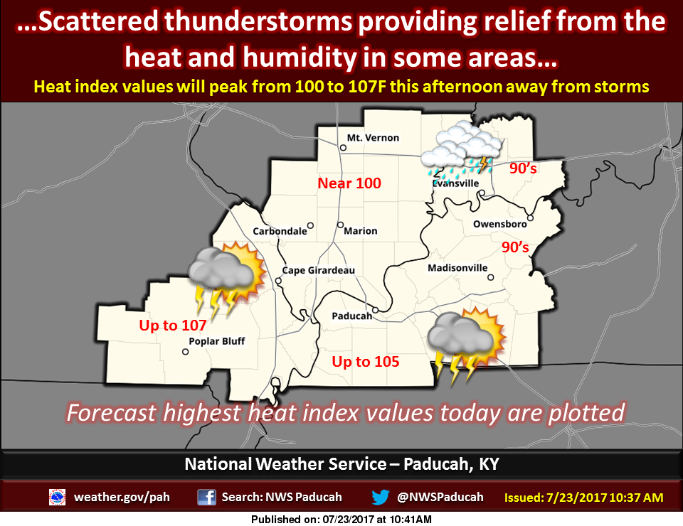 Excessive Heat Warning Cancelled Benton, West Frankfort, Illinois